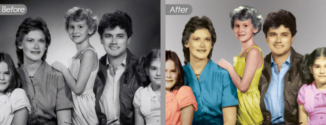 Old and Black & White Color Correction and Restoration