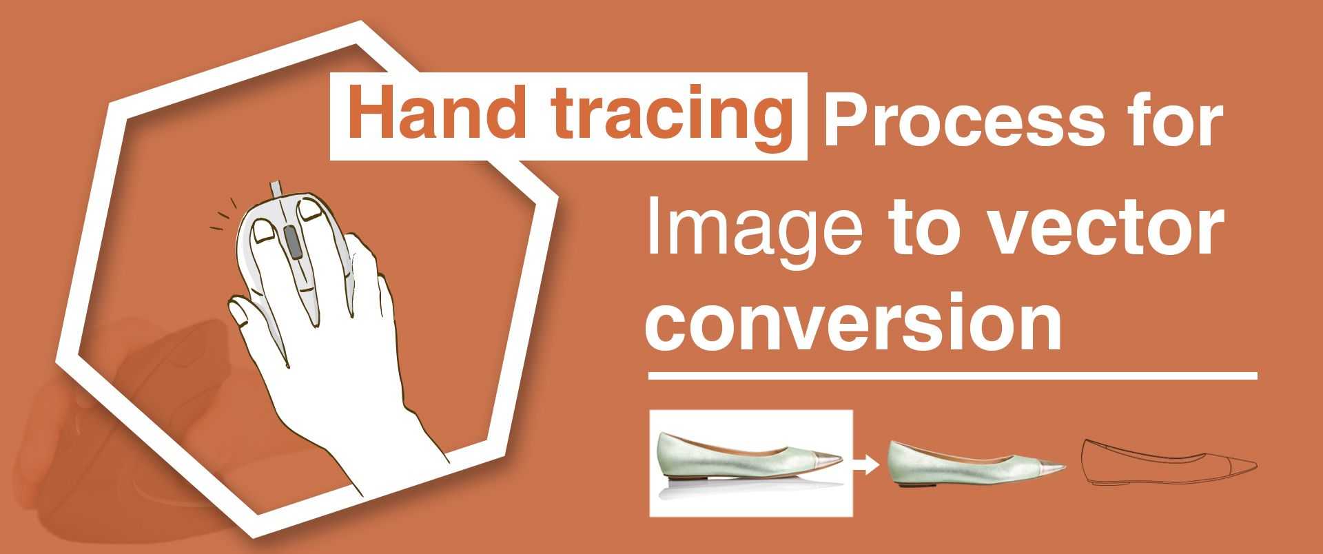 Manual Tracing Process for Image To Vector Conversion