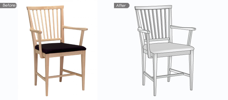 Before After_3 Chair vector before and after