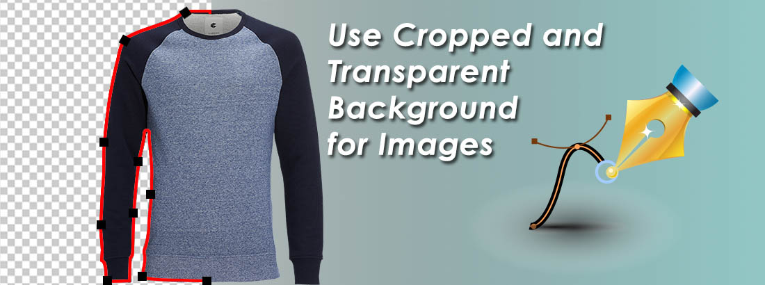 Use cropped and transparent background