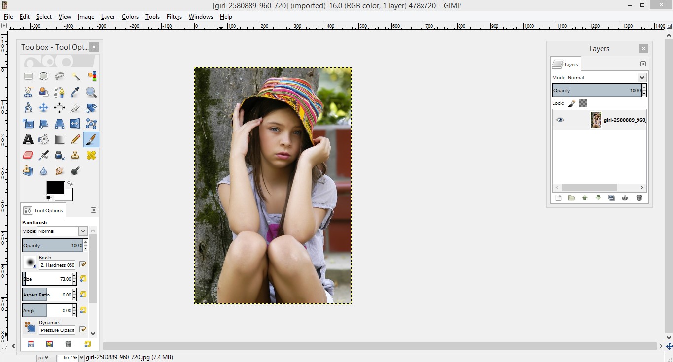 Remove Image Background Using Gimp