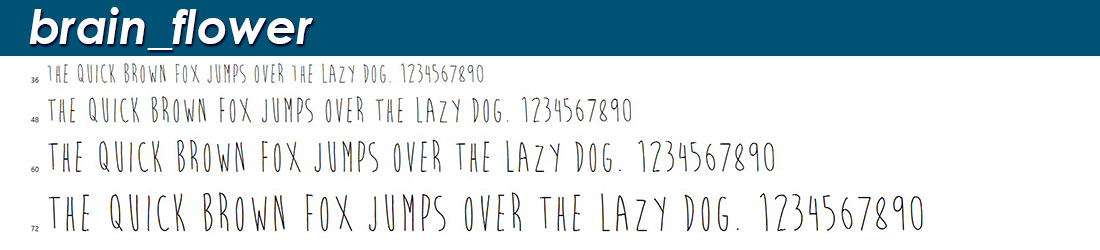 Brian Flower script: This is an excellent script font with a thin type face. Such kind of light font can be used on various cards, specially gift cards, ...