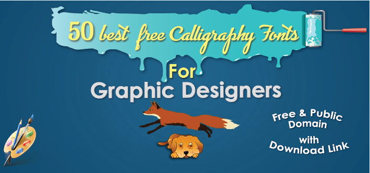 Download Free 50 Best Free Calligraphy Fonts For Graphic Designers Cei PSD Mockup Template