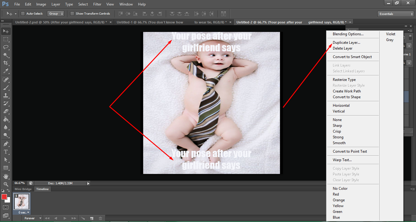 How to make a meme in Photoshop